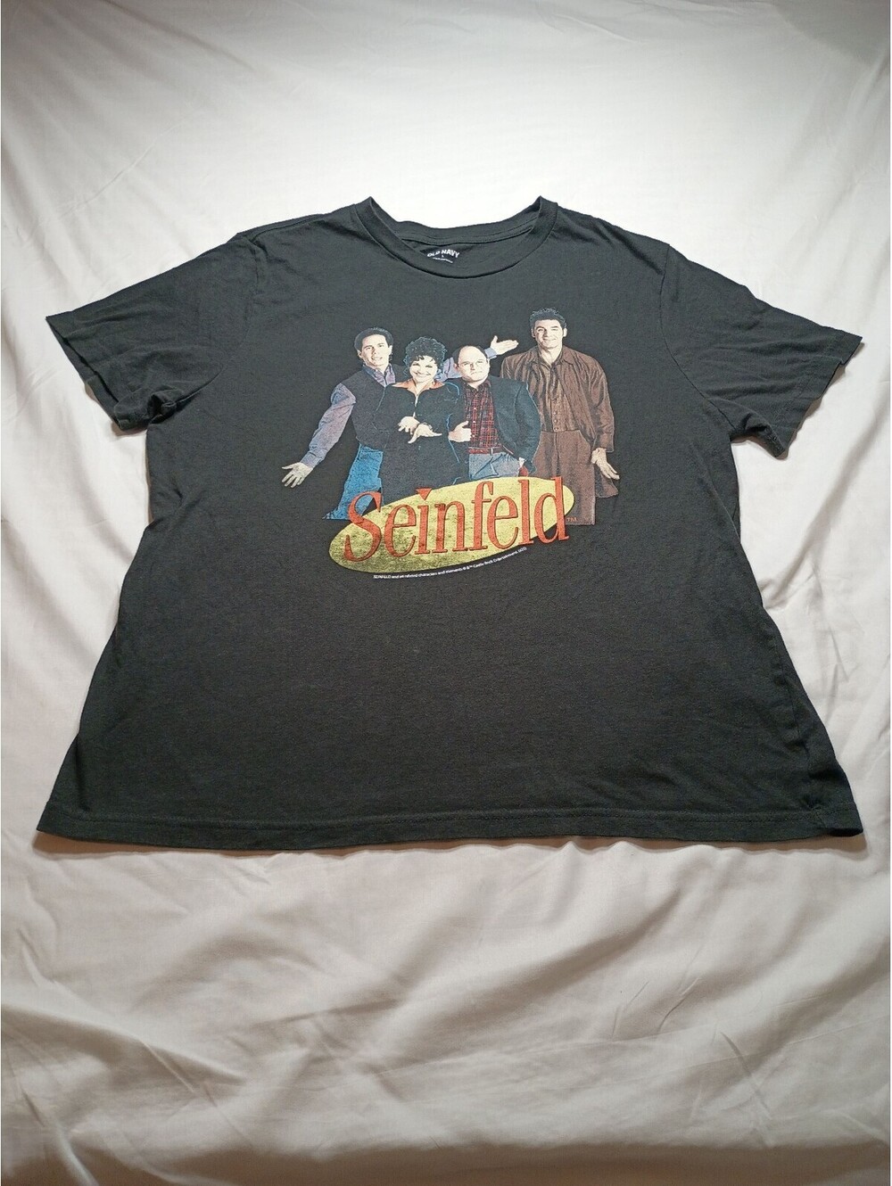 Old Navy Seinfeld Graphic T-Shirt Large Black